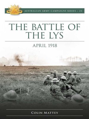 cover image of The Battle of the Lys April 1918